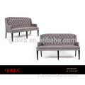 Upholstered linen fabric long sofa Chair QINHUANGDAO